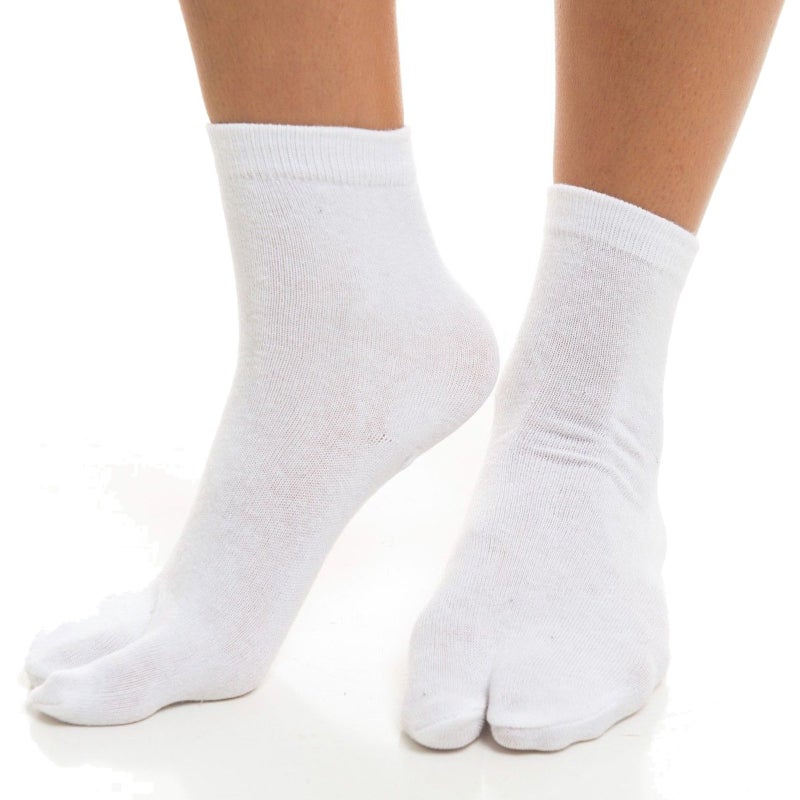 SUNTRADE 3 Pairs Japan Tabi Socks, Split 2 Toe Sandals Ninja Slipper Japanese Kimono - Image 4
